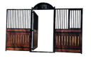 CABALLERIZA DE MADERA PUERTA CON ARCO