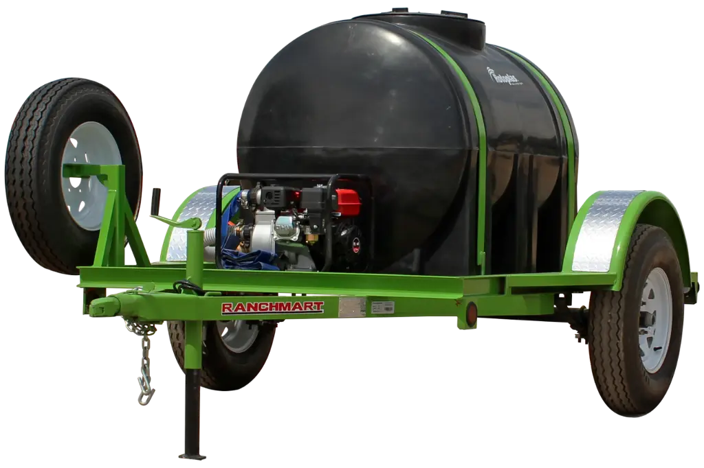 REMOLQUE CON NODRIZA ESTÁNDAR 1,000L (29 VERDE OLIVO, SIN FRENOS, SIN LLANTA DE REFACCIÓN, SIN LLAVE Y NIPLE, SIN KIT)